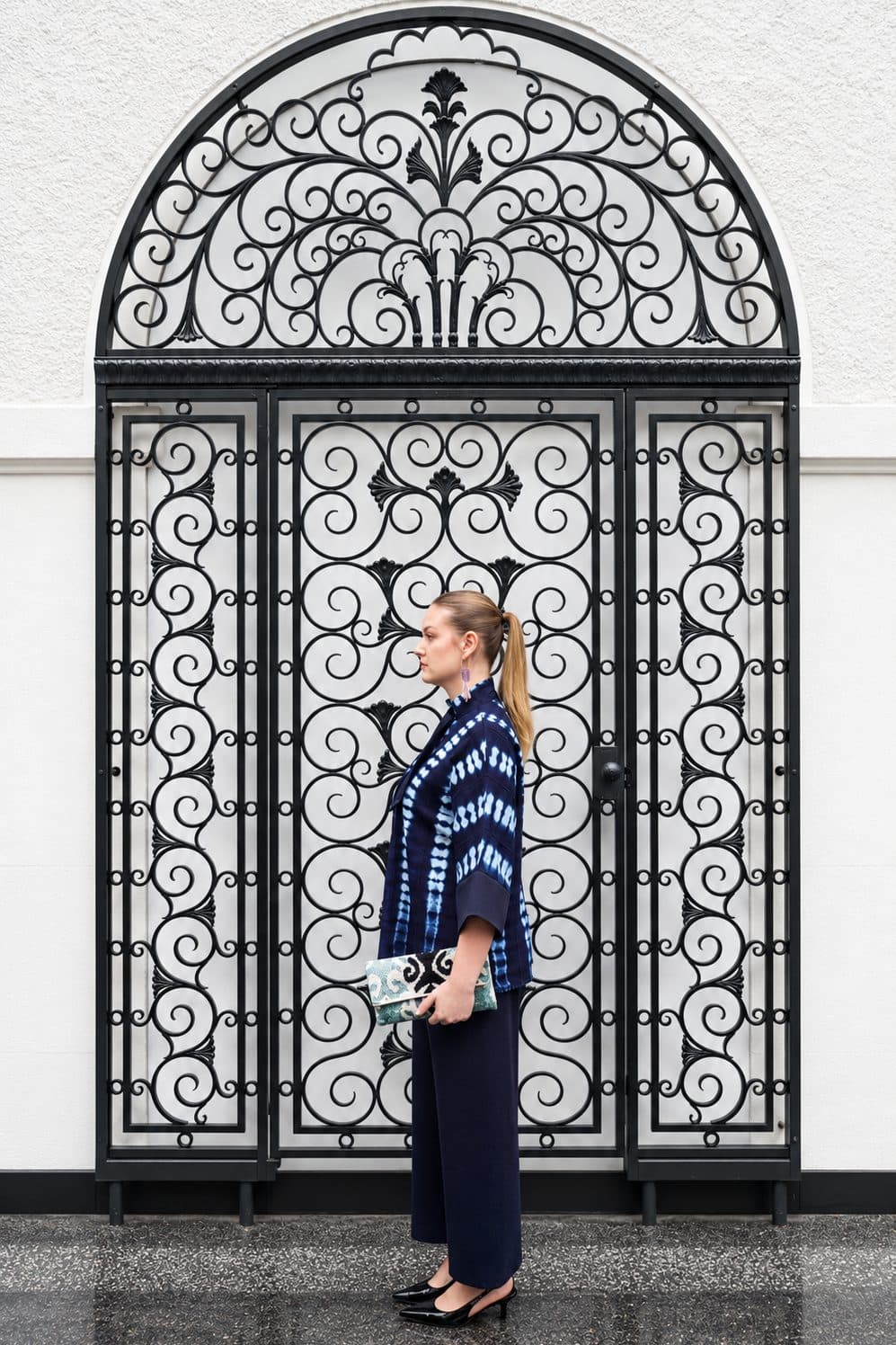 Veste kimono Adire — Veste